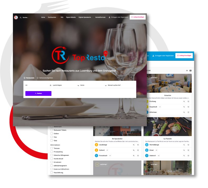 TopResto Das kostenlose Restaurant Listing aus Luxemburg Restaurants in Luxemburg kostenlos eintragen